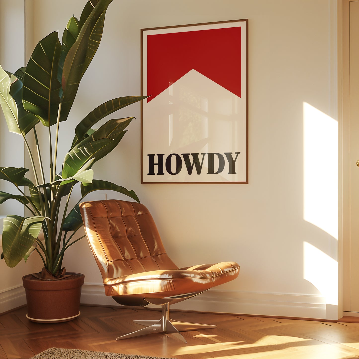 Howdy | Vintage Western Print