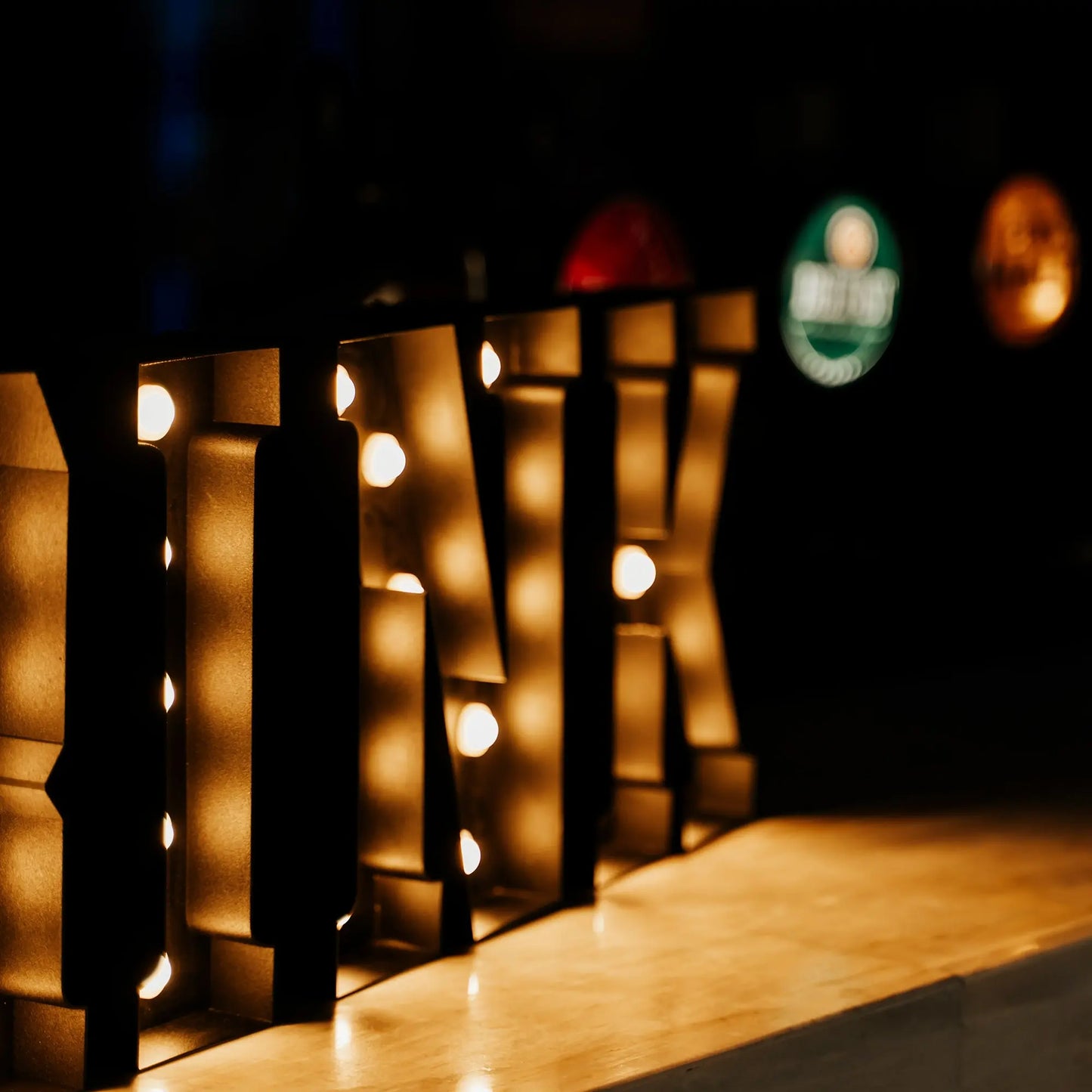 Drink | Marquee Letter Mauda