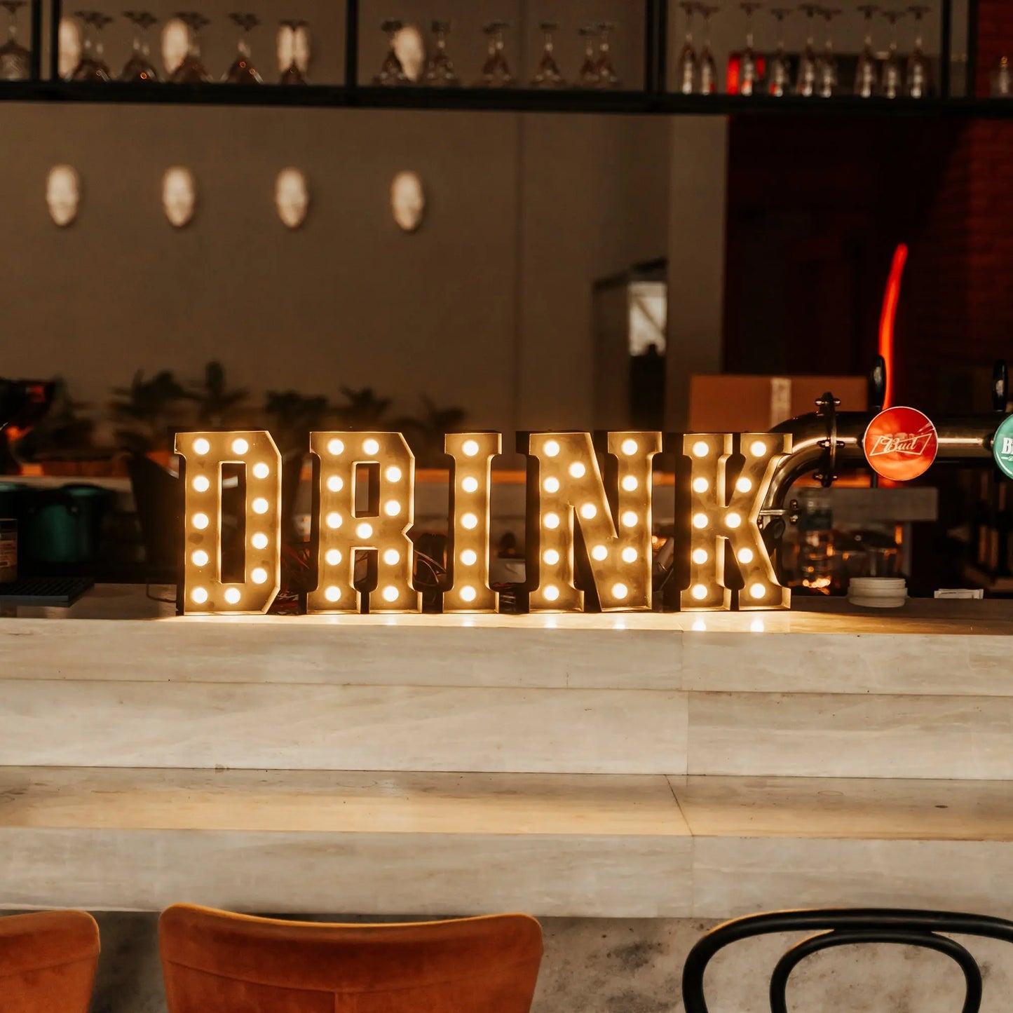 Drink | Marquee Letter Mauda