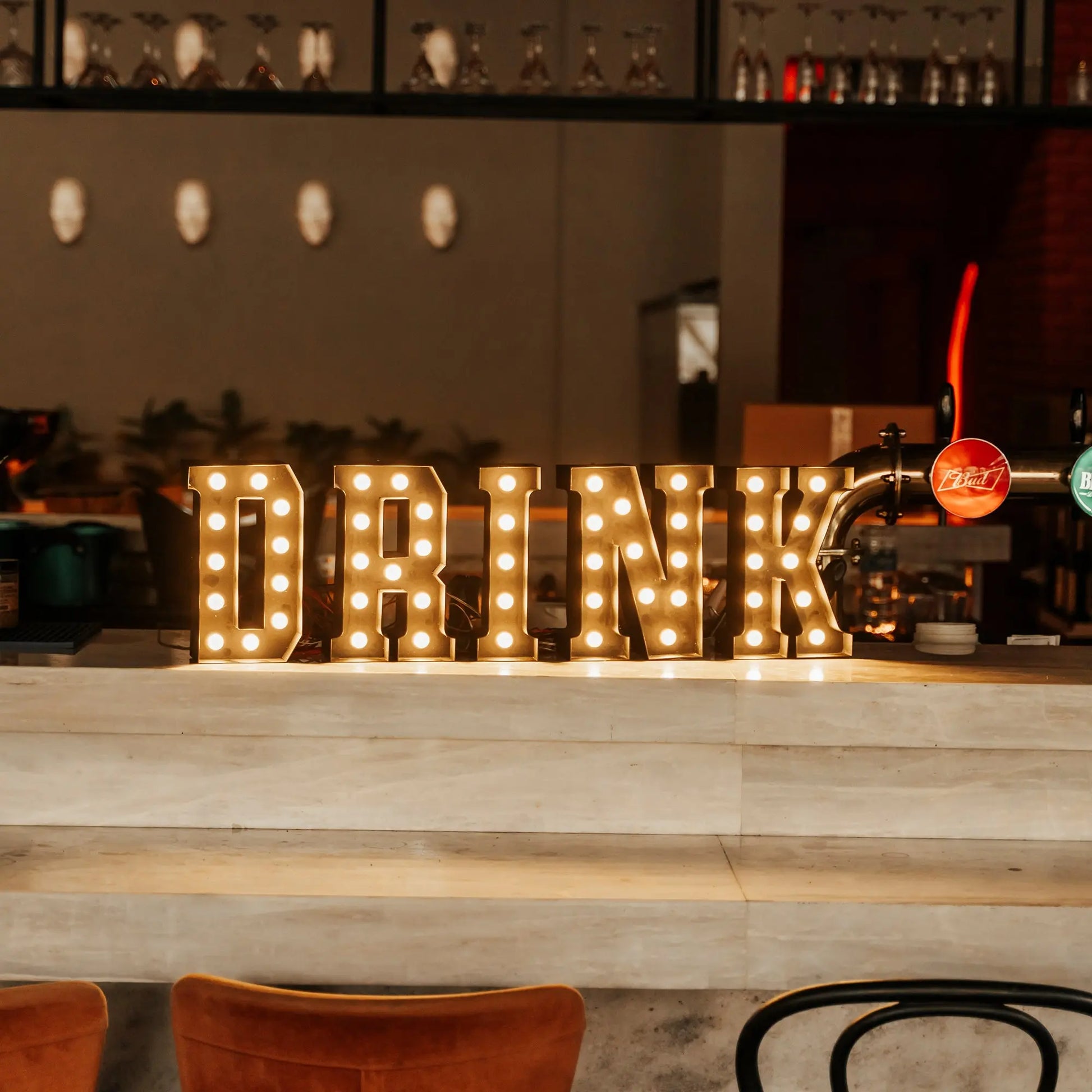 Drink | Marquee Letter Mauda