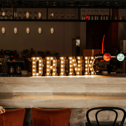 Drink | Marquee Letter Mauda