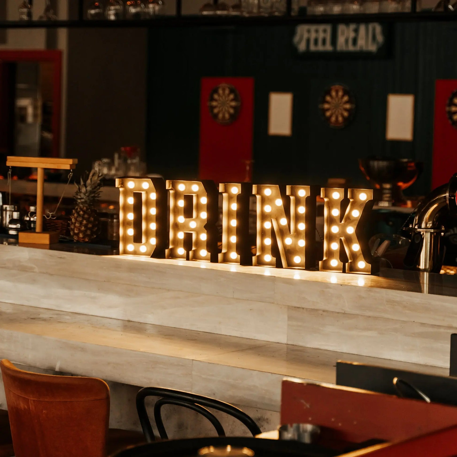 Drink | Marquee Letter Mauda