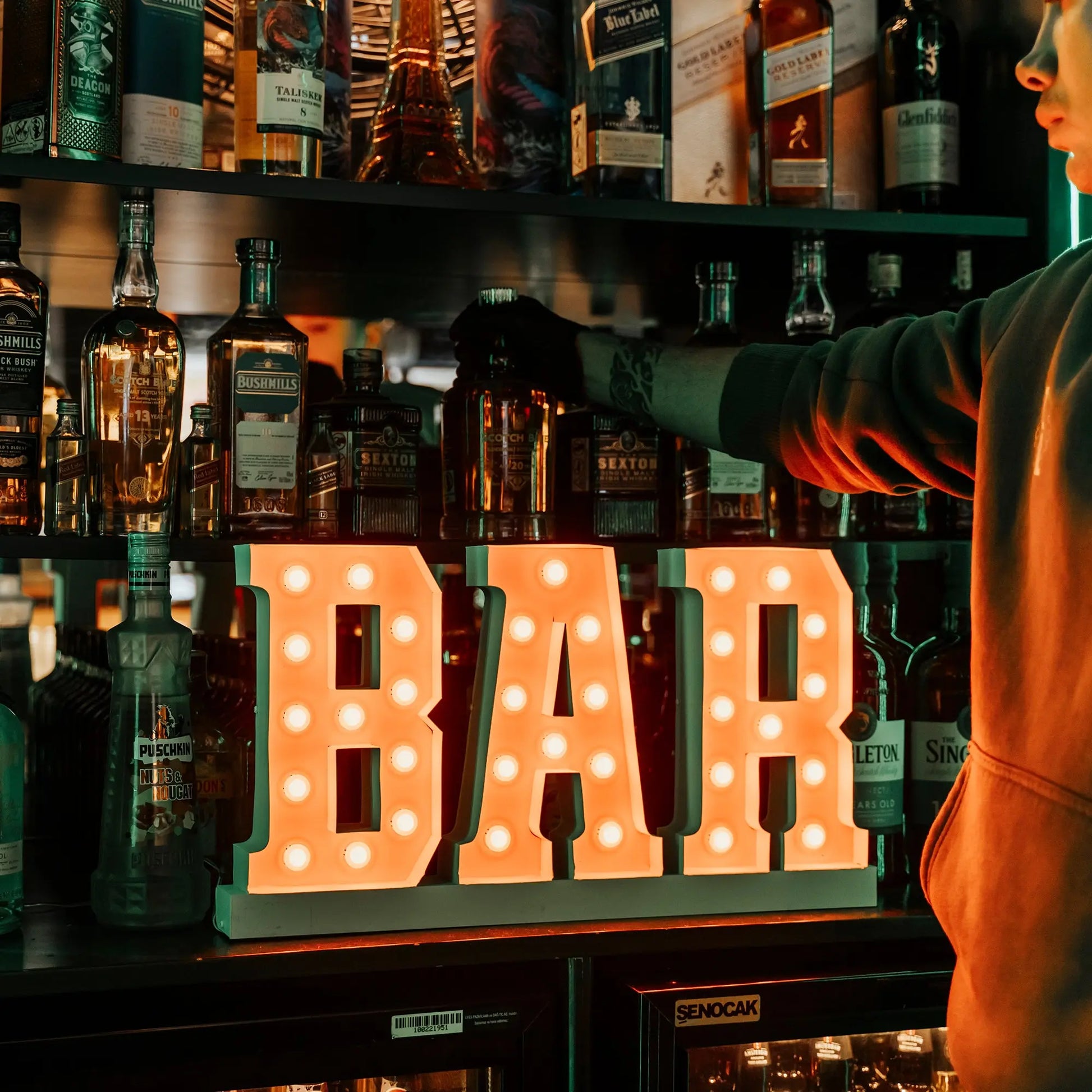 Bar | Marquee Letter Mauda