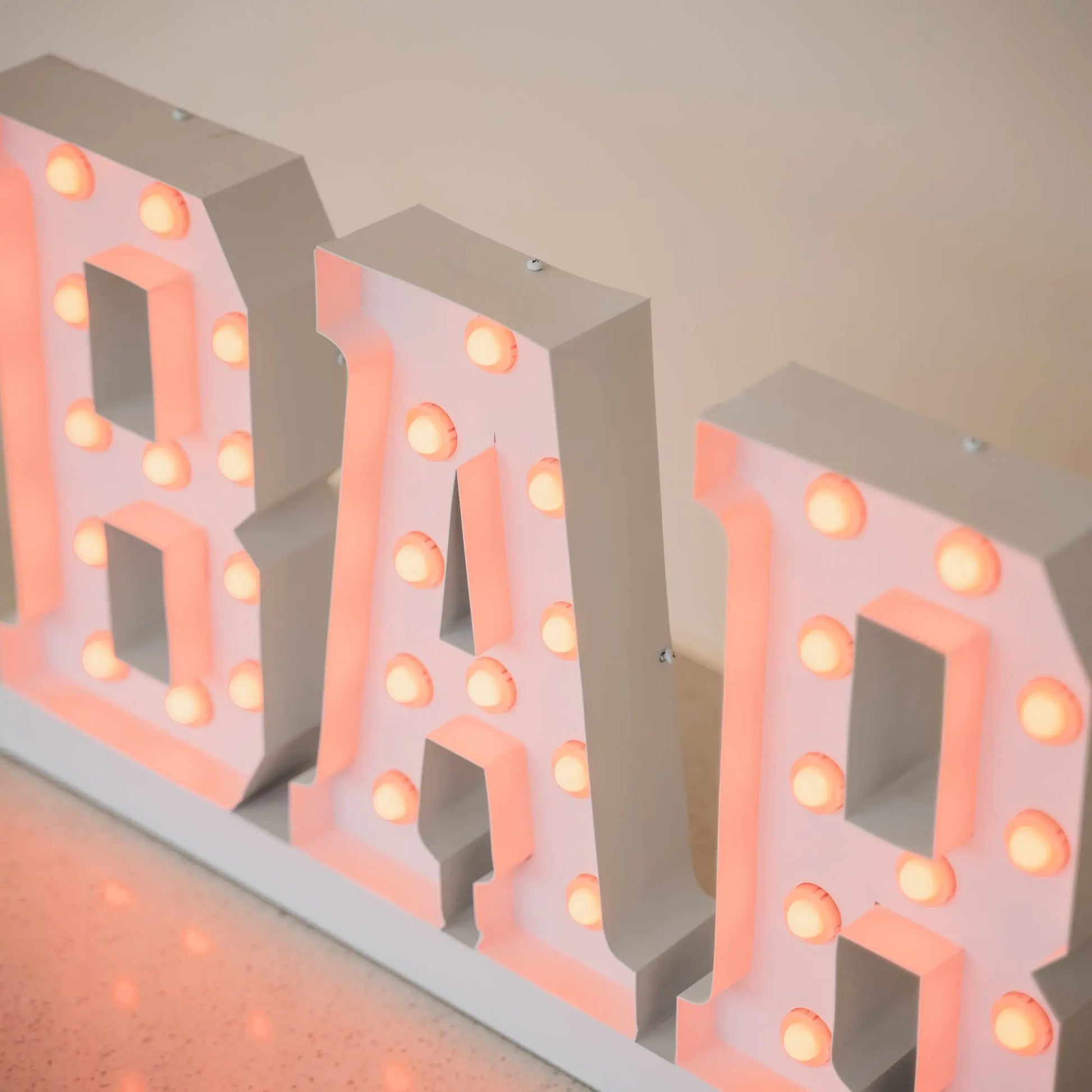 Bar | Marquee Letter Mauda